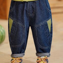 LULU & SKY Girls High-Rise Low Distress Jeans-image-37