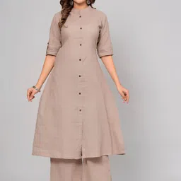 Angvarnika Women Regular Kantha Work Pure Cotton Kurta with Palazzos-30
