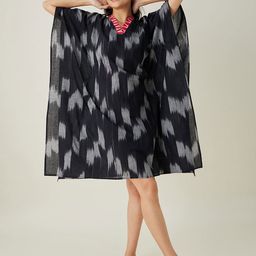 The Kaftan Company Women Ikat Printed V-Neck Kaftan Dress-image-48