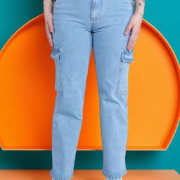 DressBerry Women Pixie Straight Fit High-Rise Light Fade Stretchable Jeans-image-76