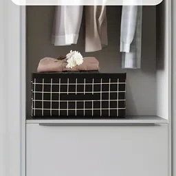 Aura Black Set of 4 Regular Drawer Organiser Organisers image 5