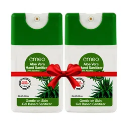 Omeo Set Of 2 Aloe Vera Pocket Hand Sanitizer Gel With Calendula - 25 ml Each-1