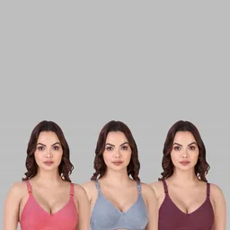 Women Cotton Red,Blue,Maroon Non Padded Non-Wired Lingerie Bra Sport wear Gym Crop Tank Top-image-48