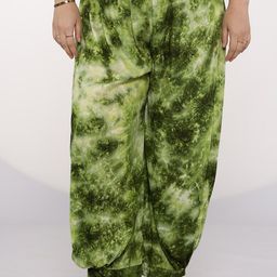 LetsDressUp Women Green TieDye Afghani Salwar-image-40