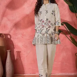Sangria Printed Tunic With Trousers Co-Ords-picture-9