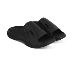BEONZA Men Black Sliders-picture-36