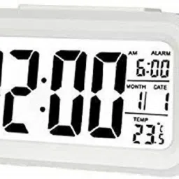 Digital White Clock-11