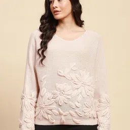 Global Republic Women Embroidered Pullover with Embroidered Detail-image-26