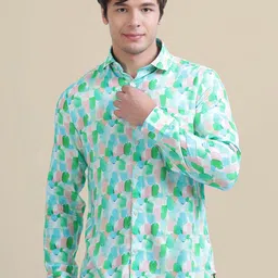 AMSWAN Men Floral Opaque Printed Casual Shirt-picture-27