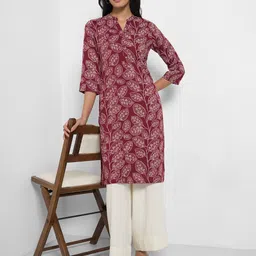 RANGMANCH BY PANTALOONS Women Floral Printed Daily Straight Kurta-picture-28