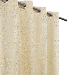 Myntra Elegant Homes Set Of 2 Cream Velvet Window Curtains-picture-11