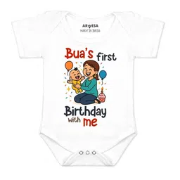 Arvesa Kids-Unisex White Cotton Rompers-image-65