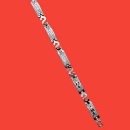 Dynamic Retail Global Silver Stainless Steel Bracelet-image-26