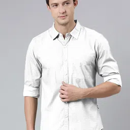 Provogue Men Opaque Printed Casual Shirt-image-77