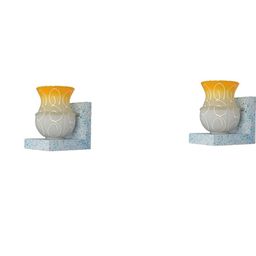 SOMIL Yellow Glass Cylinder Printed Wall Lamps-image-90