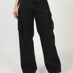 Bene Kleed Women Relaxed Fit High-Rise Cotton Cargo-picture-25