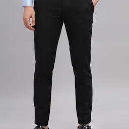 THREE DAYS Men Slim Fit Mid-Rise Relaxed Easy Wash Trousers-image-44