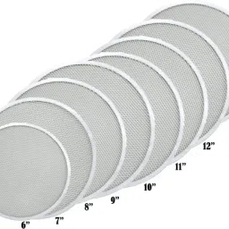 Combo of 8 Multi Size Aluminum Pizza Screen Mesh Size are 6 to 13 inches Pizza Maker-image-79