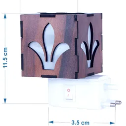 Gojeeva Brown Glass Camphor Diffuser With Switch And Lamp image 4