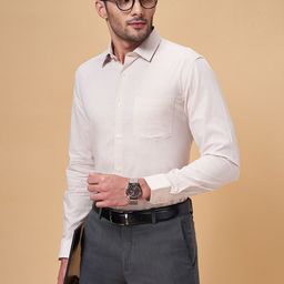Peregrine by Pantaloons Micro Checked Cotton Formal Shirt-image-13