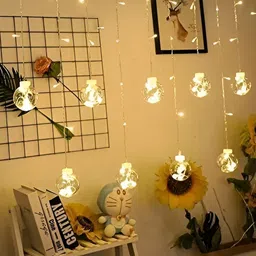 SPARK WORLD Gold Toned Spherical Shaped String Lights image 2