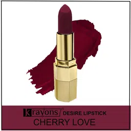 krayons Desire Matte Set Of 3 Moisturizing & Long-Lasting  Matte Lipstick - 3.5 g Each image 4