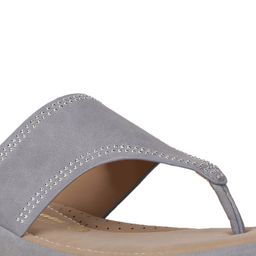 bata comfit Bata Open Toe Slip-On T-Strap Flats image 4