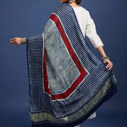 Taavi Striped Ajrakh Dupatta image 4