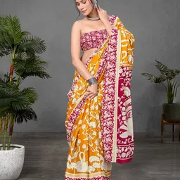 Anouk Kalamkari Printed Pure Cotton Bagru Saree-35