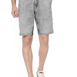 STUDIO NEXX Men Washed Denim Denim Shorts Technology-image-99