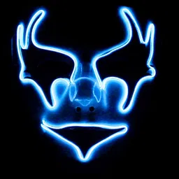 Hookaba Clown Craze LED Face Mask For Halloween Rave Live Concert image 5