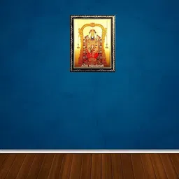 ADA Handicraft Orange Coloured & Yellow Balaji Religious Wooden Wall Art-picture-55