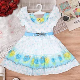 WORTON FASHION Girls Blue Dresses-picture-18