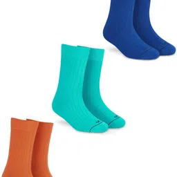 Dynamocks Unisex Pack Of 3 Calf-Length Socks-image-84