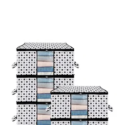 AMAK INC White Fabric Wardrobe Organisers-10