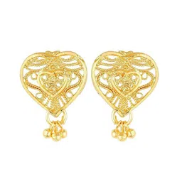 DIVASTRI Gold-Plated Contemporary Shaped Studs-49