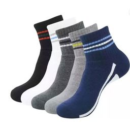Winget Men Pack Of 5 Striped Cotton Ankle Length Socks-image-72