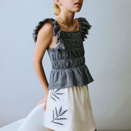 Mango Kids Girls Embroidered Detail Pure Cotton Mini Skorts-image-14