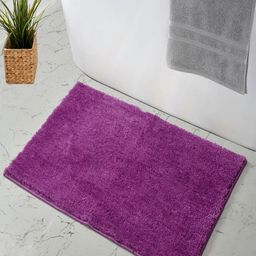 MAA HOME CONCEPT Purple Textured Anti-Skid Bath Rugs-41