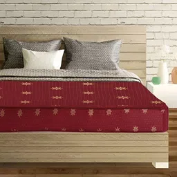 SLEEP SPA Maroon Back Support Quilted Orthosense Cocopedic King Size Mattress-43