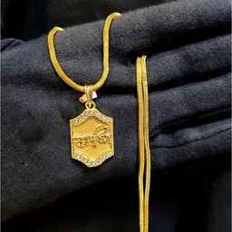 Anshenterpris Gold-Plated Geometric Pendants With Chains-image-14