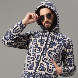 OGEN Men Printed Hooded Sweatshirt-image-93