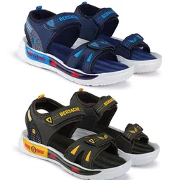BERSACHE Boys Pack Of 2 Textured Comfort Sandals-41