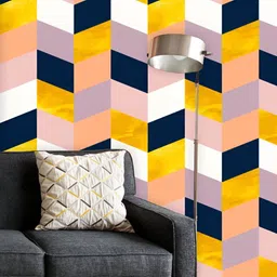 ArtzFolio Printed UV-Resistant Anti-Bacterial Geometric PatternPeel & Stick Wallpaper-picture-17