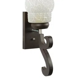 Somil Premium Designer Glass Wall / Night Lamp Elegant & Stylish Dcor Accent for Modern Interiors, color- White, Size:- 19 X 24 X 28.5 CM-image-53