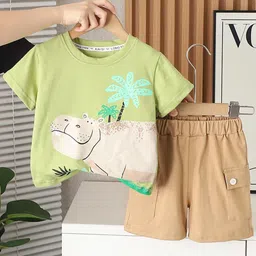 StyleCast x Revolte Boys Animal Printed Pure Cotton T-shirt With Shorts-image-50
