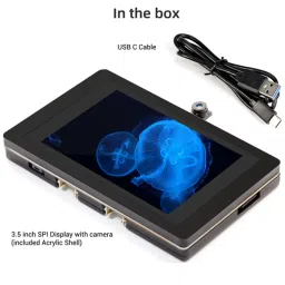 ELECROW 3.5" SPI TFT Touch Display with ESP32 Terminal & OV2640 Camera image 4
