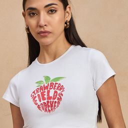 COLOR CAPITAL Print Cotton Crop Top-image-97