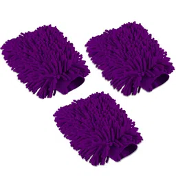 Kuber Industries 3-pcs Purple 100 GSMCleaning Gloves-38