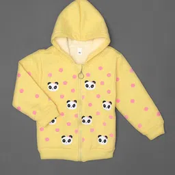 Bold N Elegant Girls Panda Printed Hooded Sweatshirt-26